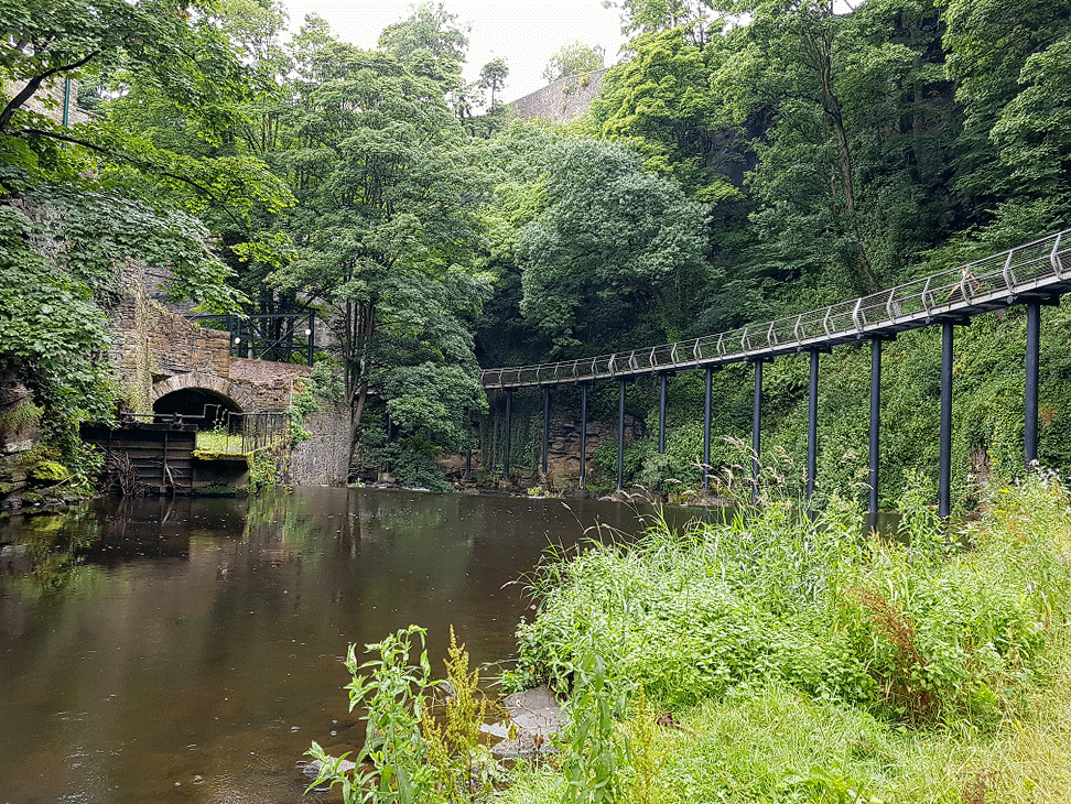 The Goyt River in the rain